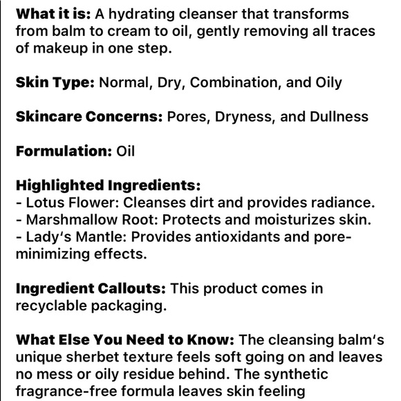 Belif Skincare Belif Aqua Bomb Makeup Removing Cleansing Balm